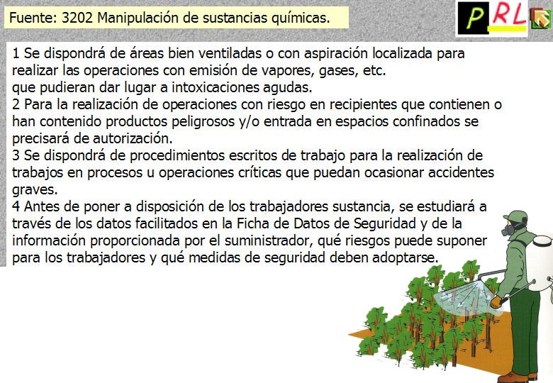 124 MANIPULACION SUSTANCIAS QUIMICAS